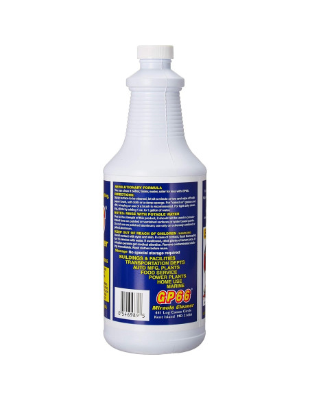 GP66 Limpiador Multiusos Verde 946 ml - Eficaz y Concentrado GP66 Limpiador Multiusos Verde 946 ml - Eficaz y Concentrado