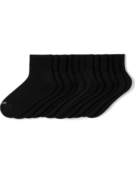 Calcetines Mini Crew HUE para Mujeres - Paquete de 6 Negros Calcetines Mini Crew HUE para Mujeres - Paquete de 6 Negros