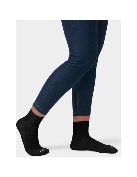 Calcetines Mini Crew HUE para Mujeres - Paquete de 6 Negros Calcetines Mini Crew HUE para Mujeres - Paquete de 6 Negros