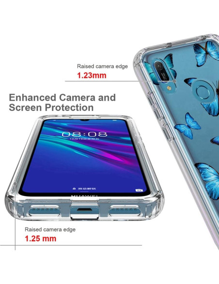 Funda Huawei Y6 2019 con Protector de Pantalla Templado Funda Huawei Y6 2019 con Protector de Pantalla Templado