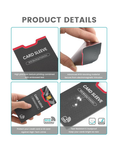Mangas Bloqueadoras RFID y Protectores de Pasaporte - 14 Unidades