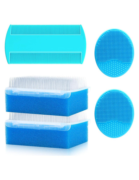 Set de Cepillo y Peine para Bebés PAKENYESHA 5 Piezas Azul Set de Cepillo y Peine para Bebés PAKENYESHA 5 Piezas Azul
