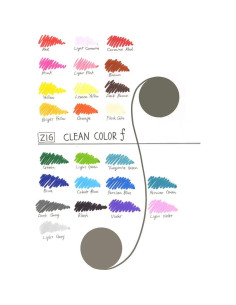 Set de 24 Marcadores Kuretake ZIG CLEAN COLOR Doble Punta 2