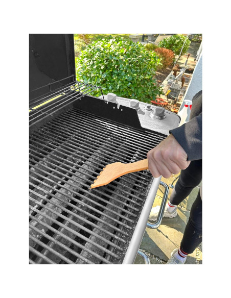 Raspador de Parrilla de Madera Verde Outset 26 cm Sin Ranuras Raspador de Parrilla de Madera Verde Outset 26 cm Sin Ranuras