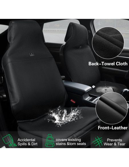 Funda de Asiento de Coche CAR PASS Impermeable Doble Cara Funda de Asiento de Coche CAR PASS Impermeable Doble Cara