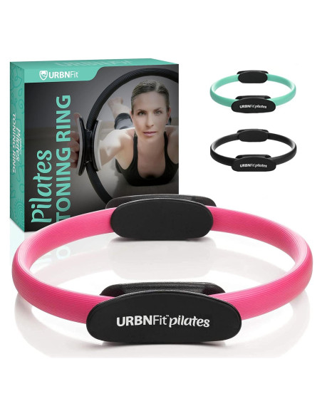 Anillo de Pilates URBNFit Rosa 35cm con Doble Agarre y Almohadillas Anillo de Pilates URBNFit Rosa 35cm con Doble Agarre y Almohadillas