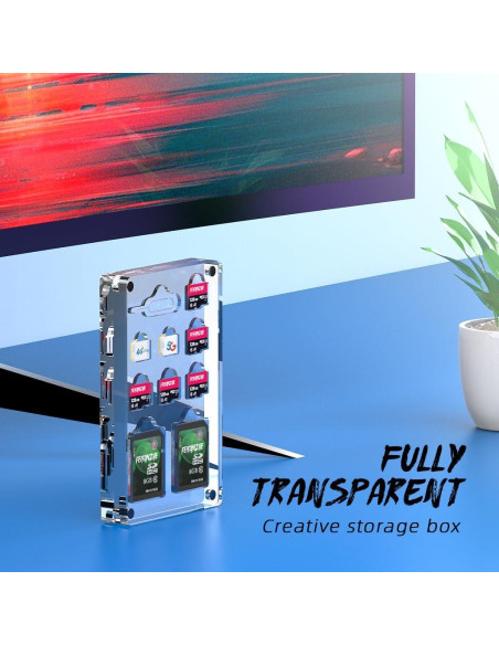 Caja de Almacenamiento de Tarjetas SIM y Micro SD FEIFANZHE Caja de Almacenamiento de Tarjetas SIM y Micro SD FEIFANZHE