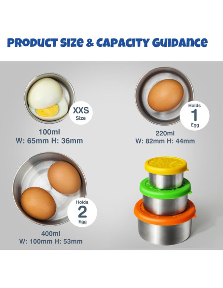 Contenedores de Acero Inoxidable Homotte 720ml a Prueba de Fugas Contenedores de Acero Inoxidable Homotte 720ml a Prueba de Fugas