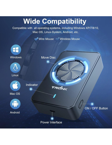 Jiggler de Ratón Indetectable TRILINK - Mover Automático USB