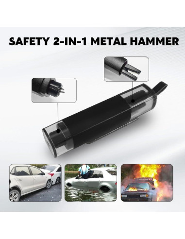 Herramienta de Escape Automotriz 2-en-1 Lyxheth Gris