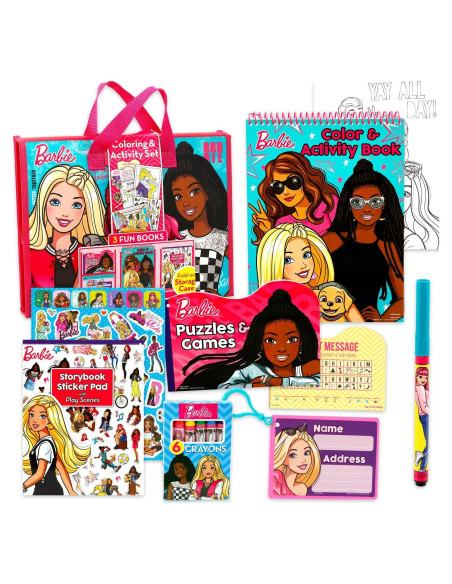 Conjunto de Actividades Barbie - Kit de Manualidades y Colorear Conjunto de Actividades Barbie - Kit de Manualidades y Colorear