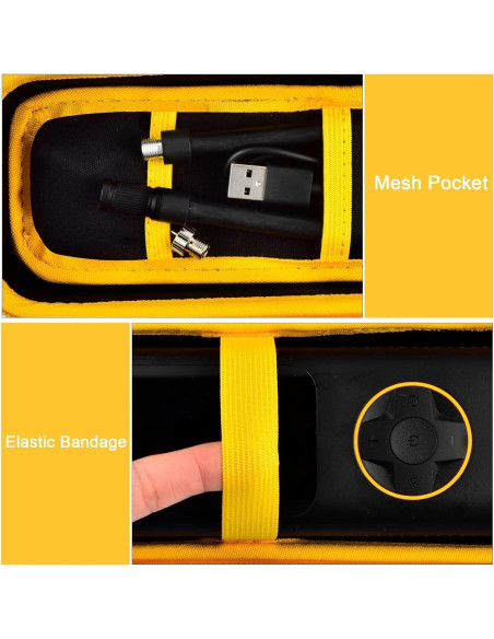 Funda de Almacenamiento PSofcake para Inflador Fanttik X8 - Amarillo Funda de Almacenamiento PSofcake para Inflador Fanttik X8 - Amarillo