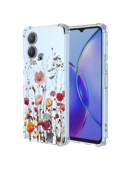 Funda Floral Vivo Y17S Y33T Y36 5G TPU Transparente Funda Floral Vivo Y17S Y33T Y36 5G TPU Transparente