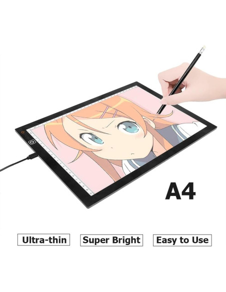 Tablero de Luz LED AIAURORA A3 Ultra Delgado USB 40x32 cm Tablero de Luz LED AIAURORA A3 Ultra Delgado USB 40x32 cm