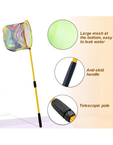 Red de Pesca Telescópica para Niños Lanboon - 2 Piezas