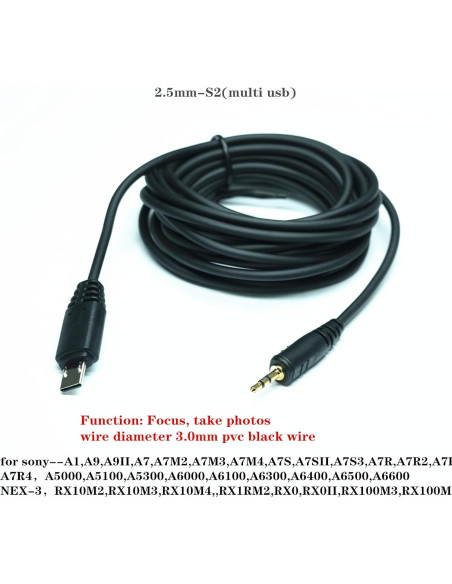Cable de conexión obturador 300cm DYTDIEYINGTU Multi USB Cable de conexión obturador 300cm DYTDIEYINGTU Multi USB