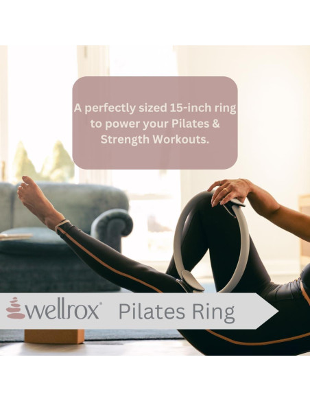 Anillo de Pilates Wellrox 38 cm + Bolsa de Transporte - Gris Anillo de Pilates Wellrox 38 cm + Bolsa de Transporte - Gris