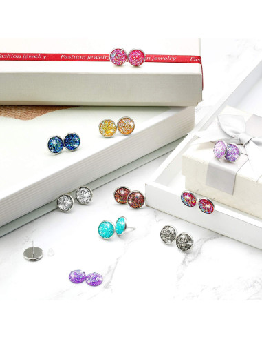 Kit de Joyería DIY Maitys 200 Pcs Cabochones Resina 8mm