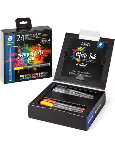 Pluma de Pincel de Pigmento STAEDTLER - Paquete de 24 Colores Básicos Pluma de Pincel de Pigmento STAEDTLER - Paquete de 24 Colores Básicos