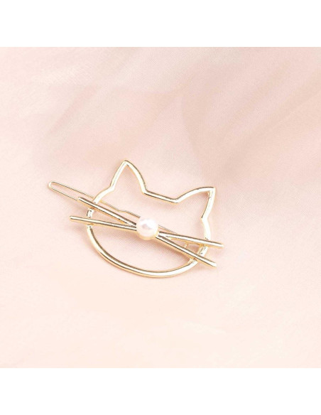 Clip para Cabello de Gato YienDoo Dorado Antideslizante Clip para Cabello de Gato YienDoo Dorado Antideslizante