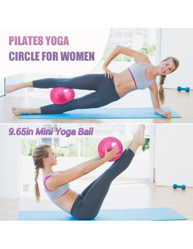 Juego de Anillo de Pilates JHMFDDSB con Pelota y Bandas