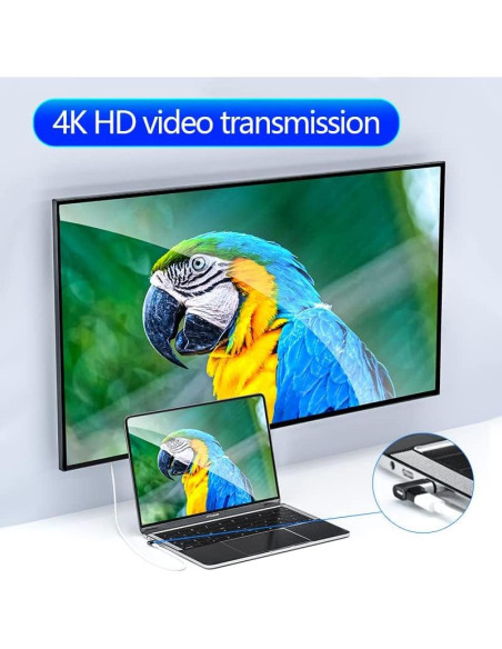 Adaptador USB C Magnético AUCON Max 100W Carga Rápida 10Gbps Adaptador USB C Magnético AUCON Max 100W Carga Rápida 10Gbps