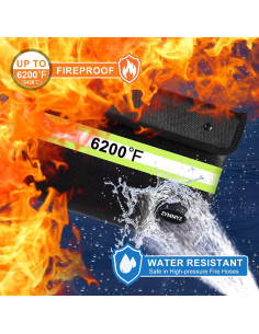 Bolsa a Prueba de Fuego ZYMMYZ 6200F (3432C) Negra 2