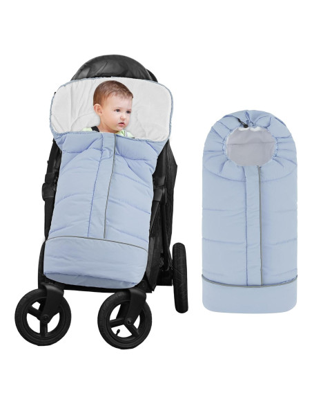 Saco de dormir para cochecito Yoofoss invierno azul 104 cm Saco de dormir para cochecito Yoofoss invierno azul 104 cm