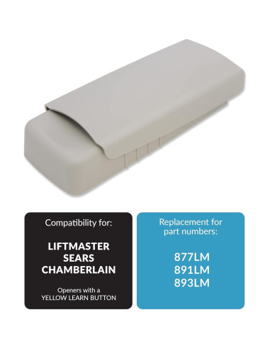 Teclado remoto LiftMaster 877LM amarillo para garaje