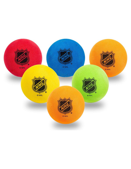 Pelotas de Hockey Mini Franklin Sports - 6 Pelotas de Espuma 5.08 cm Pelotas de Hockey Mini Franklin Sports - 6 Pelotas de Espuma 5.08 cm