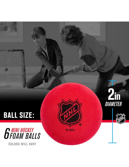 Pelotas de Hockey Mini Franklin Sports - 6 Pelotas de Espuma 5.08 cm Pelotas de Hockey Mini Franklin Sports - 6 Pelotas de Espuma 5.08 cm