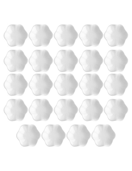 Shappy 24 Pcs Bandejas de Joyería Cerámica Flor 11.5 cm Shappy 24 Pcs Bandejas de Joyería Cerámica Flor 11.5 cm