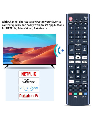 Control Remoto Universal LG LED HDTV RM-L5308S Compatible