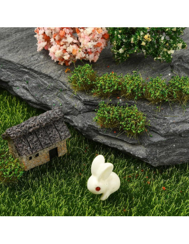 Mechones de Hierba Verde SOFPLATE 28 Pcs para Diorama