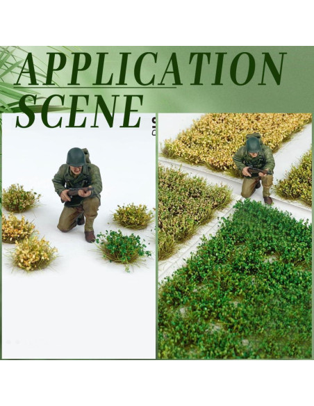 Mechones de Hierba Verde SOFPLATE 28 Pcs para Diorama Mechones de Hierba Verde SOFPLATE 28 Pcs para Diorama