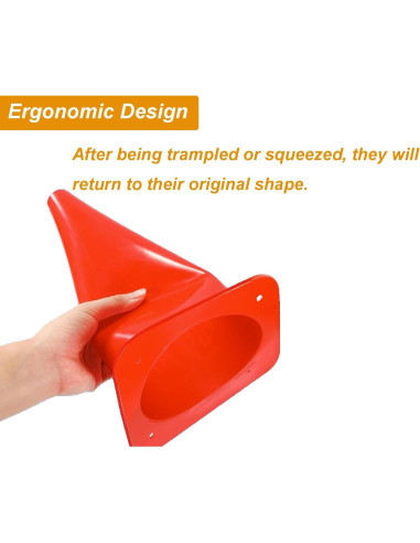 Conos de Entrenamiento de Agilidad AphroLin - 12 Piezas 17.78 cm