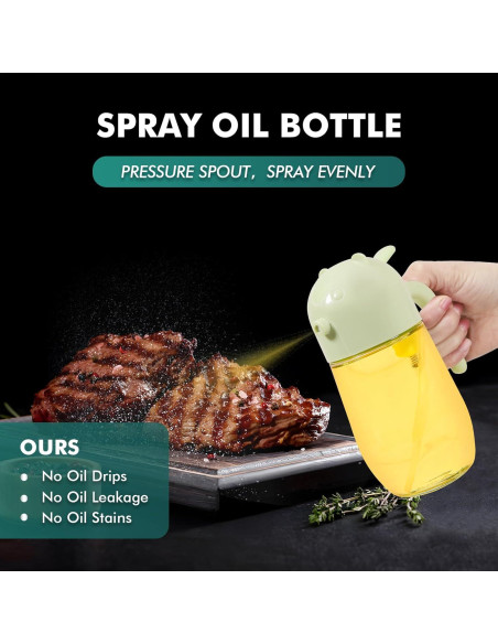 Botella Spray de Aceite 580ml Undersary Verde Reutilizable Botella Spray de Aceite 580ml Undersary Verde Reutilizable