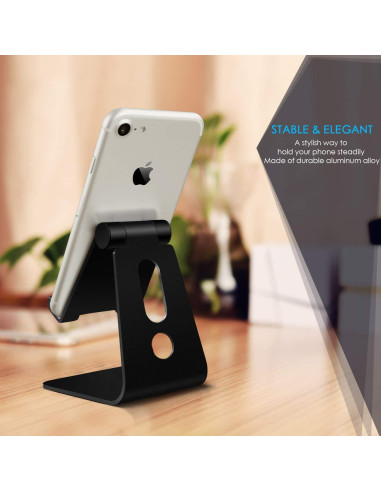 Soporte de Teléfono Celular Ajustable Emoly con Base Antideslizante