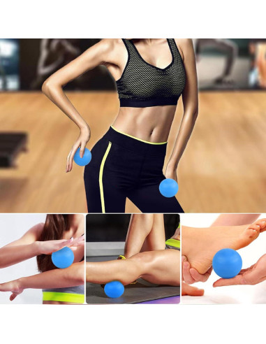 Bola de Masaje WOVTE 6.3 cm para Alivio Muscular y Yoga