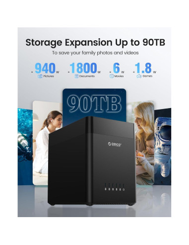 Estuche para Disco Duro ORICO 5 Bahías 3.5" USB 3.0 90TB