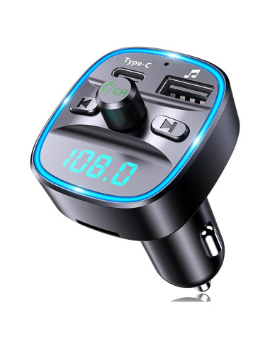 Transmisor FM Bluetooth RIWUSI T25C con carga rápida 20W