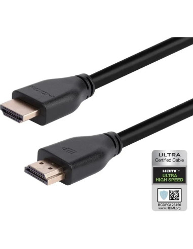Cable HDMI 2.1 Monoprice 8K 60Hz 48Gbps 6.1m Negro