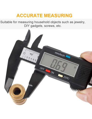 Calibrador Digital Sangabery 15.24 cm Pantalla LCD Grande