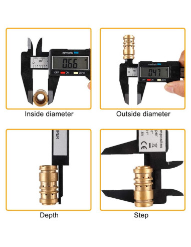 Calibrador Digital Sangabery 15.24 cm Pantalla LCD Grande