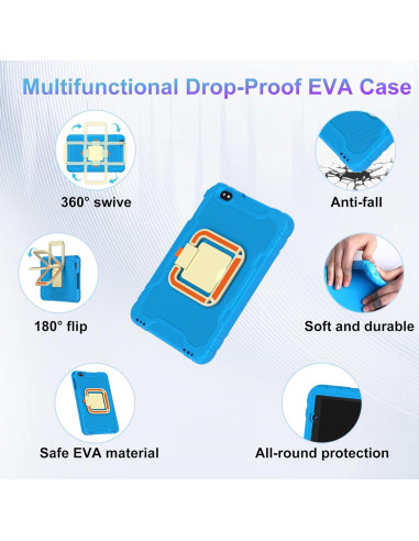 Tableta Android 14 JUEDUR R500 10.1" 22GB+128GB 8000mAh Azul