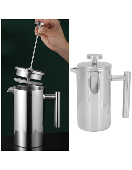Cafetera Prensa Francesa Fockety Acero Inoxidable 1000ml Cafetera Prensa Francesa Fockety Acero Inoxidable 1000ml