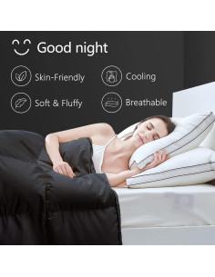 Edredón Reina TEXARTIST Negro Transpirable Fibra 4D 223.5x223.5cm 2