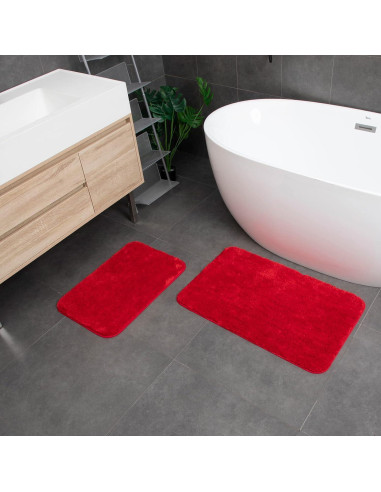 Conjunto de Alfombrillas de Baño Acsploer 2 Piezas Antideslizantes