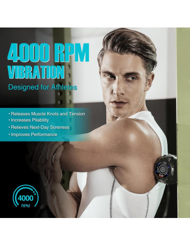 Bola de Masaje Vibrante VULKEN Acusphere 9.5 cm USB Alivio Dolor