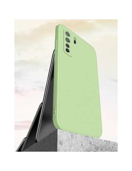Funda Silicona Huawei P40 Lite 5G Verde Oscuro A Prueba de Golpes Funda Silicona Huawei P40 Lite 5G Verde Oscuro A Prueba de Golpes